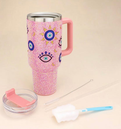 Bling Eye Stainless Steel Tumbler Handle