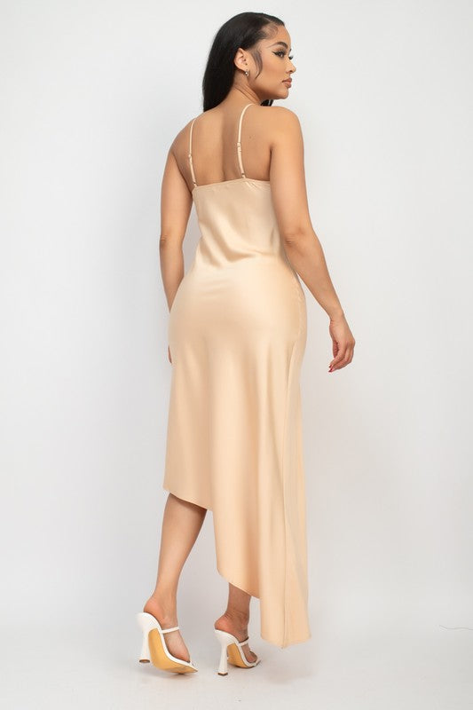 Laura champagne dress