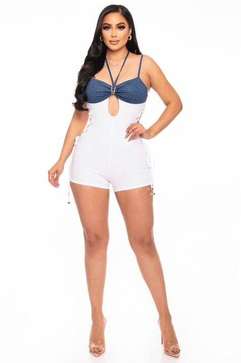 O-Ring Halter Romper