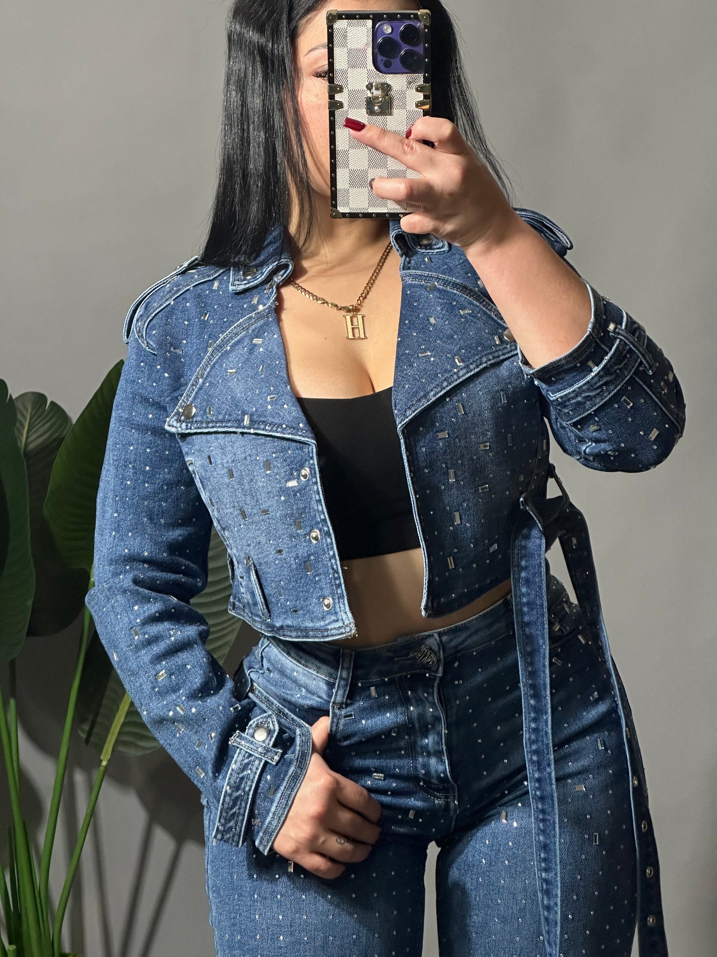 Crystal Denim Blue Jacket