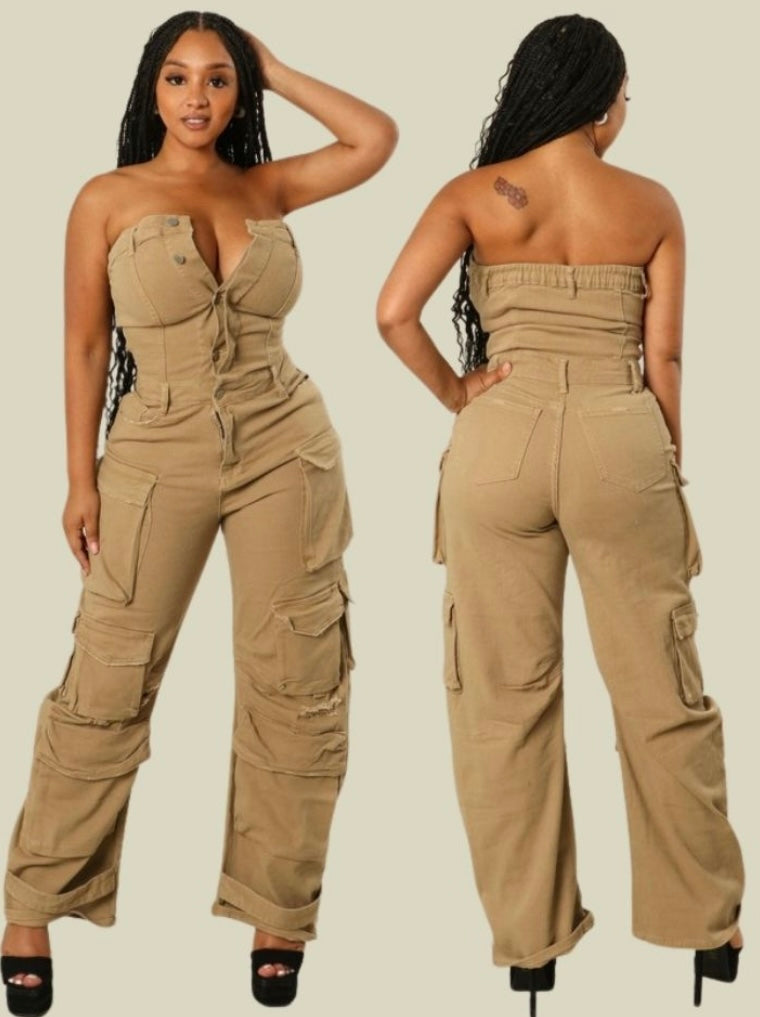 Bougie Cargo Jumpsuit