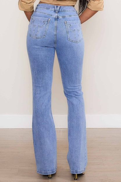 Bell bottom cowgirl jeans